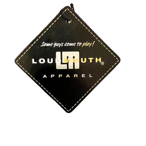 Brand New Men's  Loud Mouth Apparel Black Golf Shirt Size Large - Picture 4 of 7